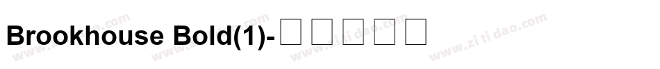 Brookhouse Bold(1)字体转换